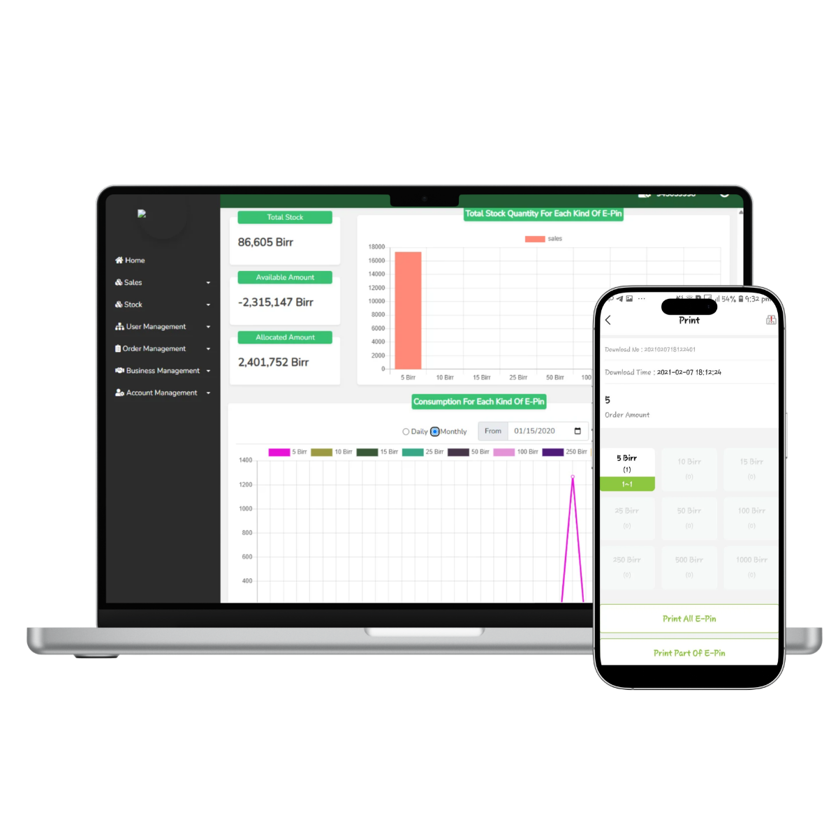 Top EVD - Electronic Voucher Distribution Platform showcase